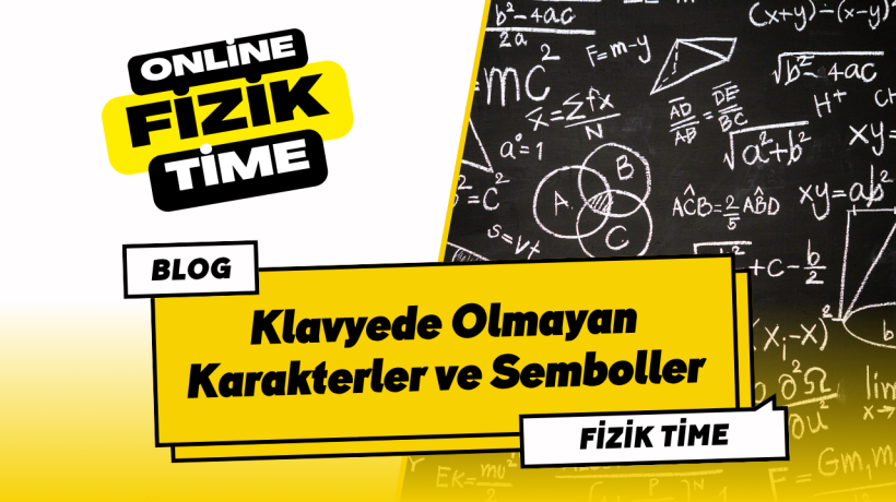 Klavyede Olmayan Karakterler ve Semboller